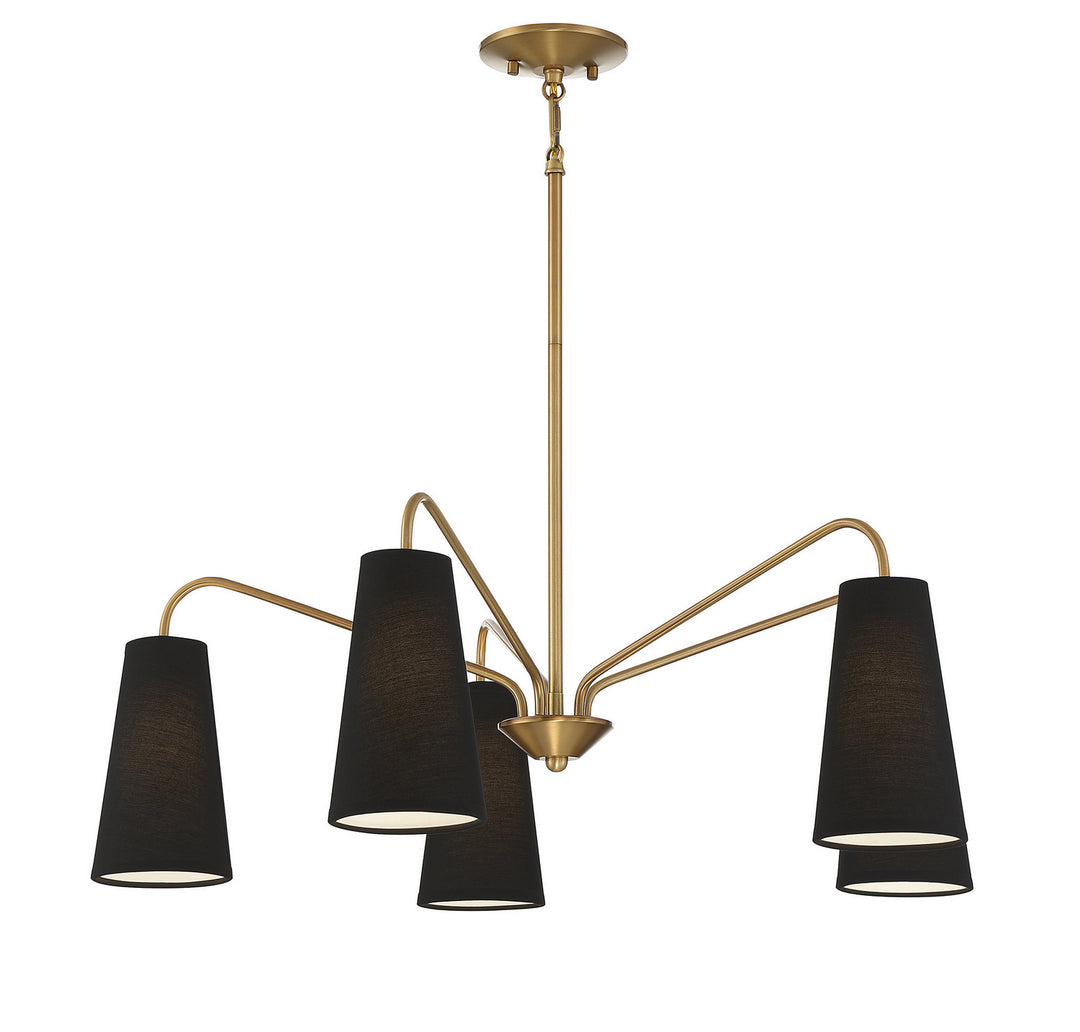 Savoy House Edgewood 1-1786-5-322 Chandelier Light - Warm Brass