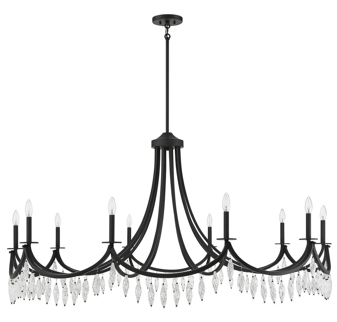 Savoy House Kameron 1-1805-10-89 Chandelier Light - Matte Black