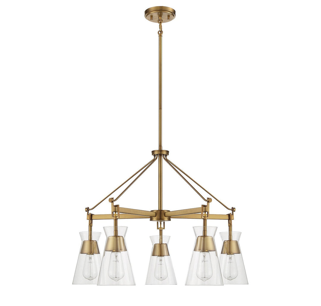Savoy House Lakewood 1-1832-5-322 Chandelier Light - Warm Brass