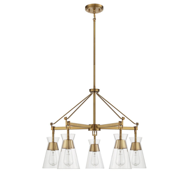 Savoy House Lakewood 1-1832-5-322 Chandelier Light - Warm Brass