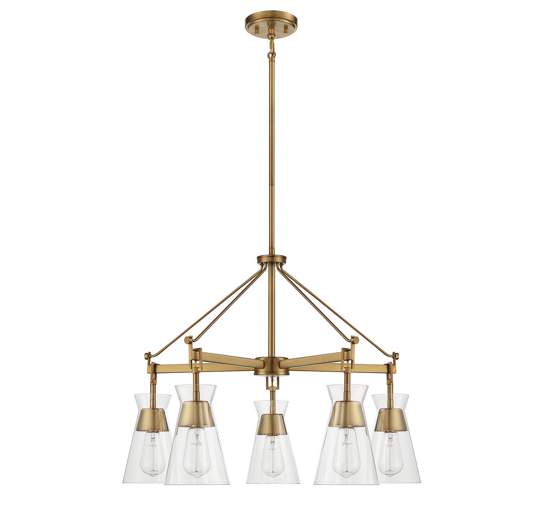 Savoy House Lakewood 1-1832-5-322 Chandelier Light - Warm Brass