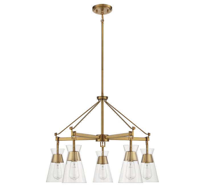 Savoy House Lakewood 1-1832-5-322 Chandelier Light - Warm Brass
