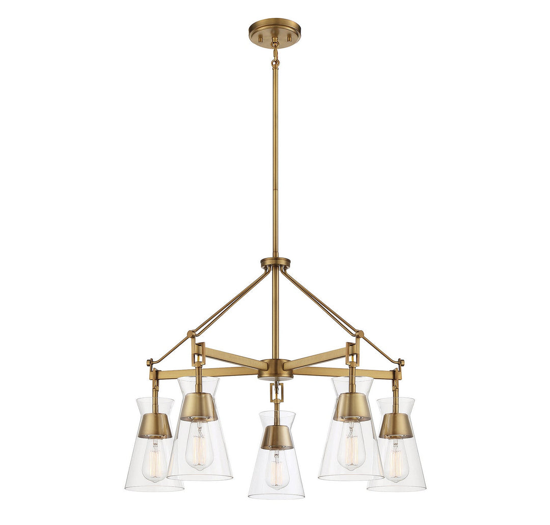 Savoy House Lakewood 1-1832-5-322 Chandelier Light - Warm Brass
