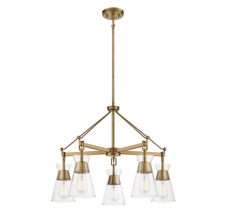 Savoy House Lakewood 1-1832-5-322 Chandelier Light - Warm Brass