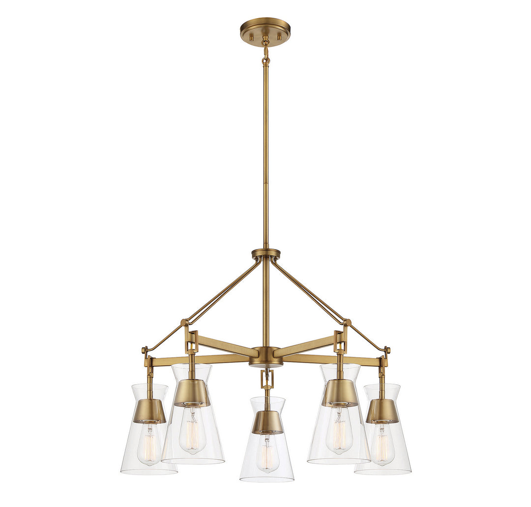 Savoy House Lakewood 1-1832-5-322 Chandelier Light - Warm Brass