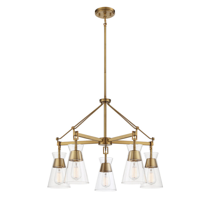 Savoy House Lakewood 1-1832-5-322 Chandelier Light - Warm Brass