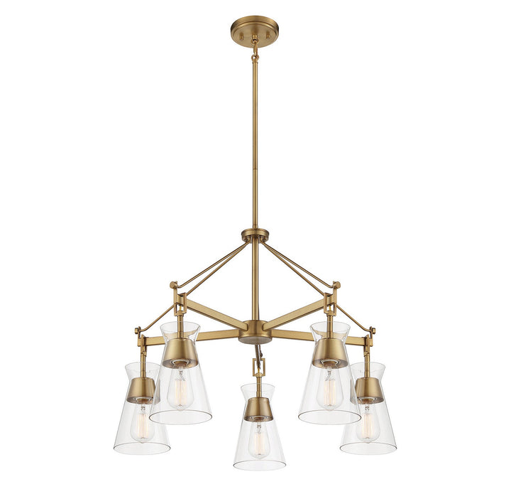 Savoy House Lakewood 1-1832-5-322 Chandelier Light - Warm Brass