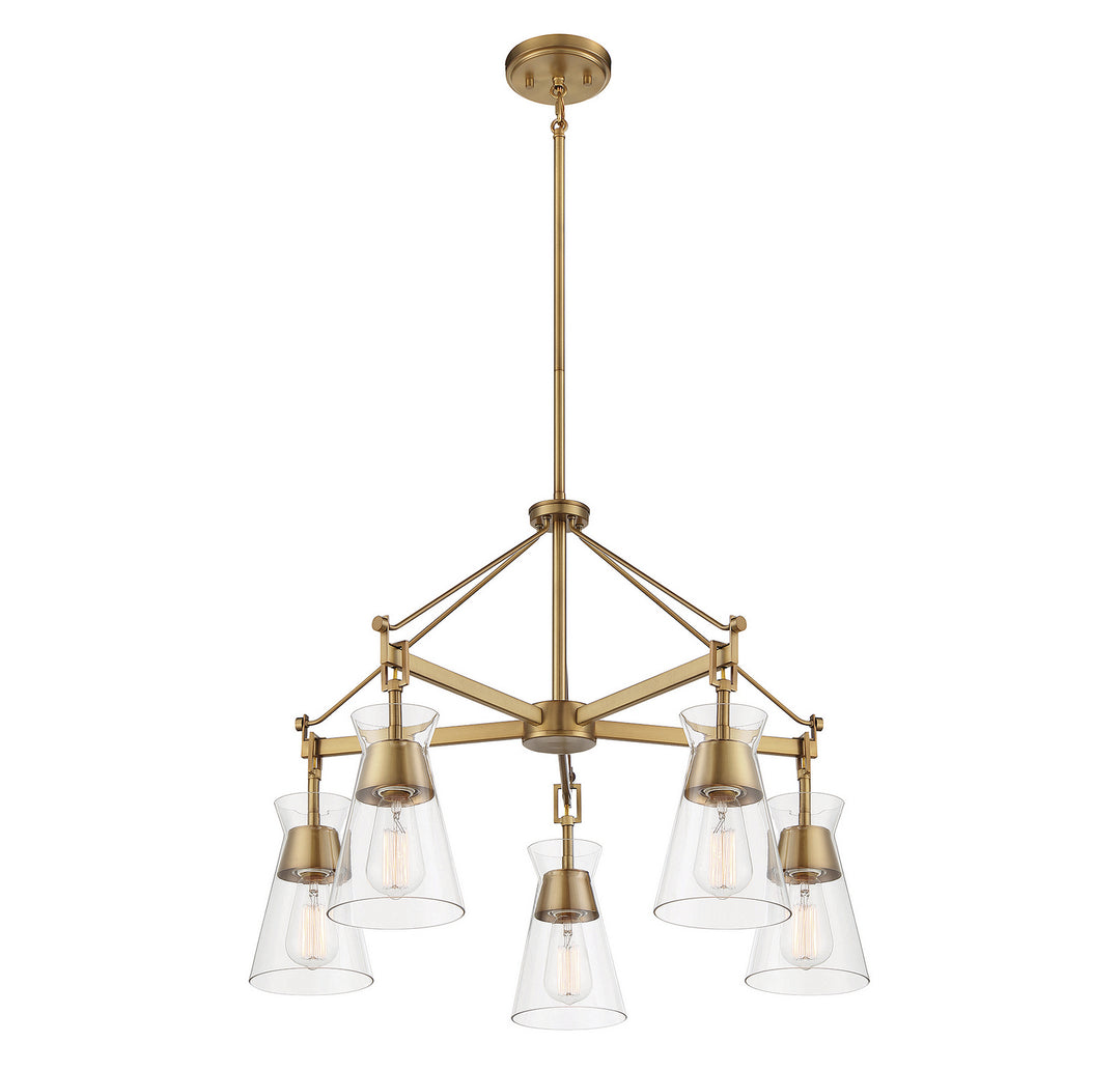 Savoy House Lakewood 1-1832-5-322 Chandelier Light - Warm Brass