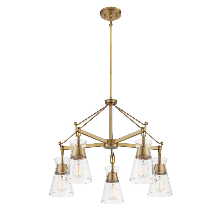 Savoy House Lakewood 1-1832-5-322 Chandelier Light - Warm Brass