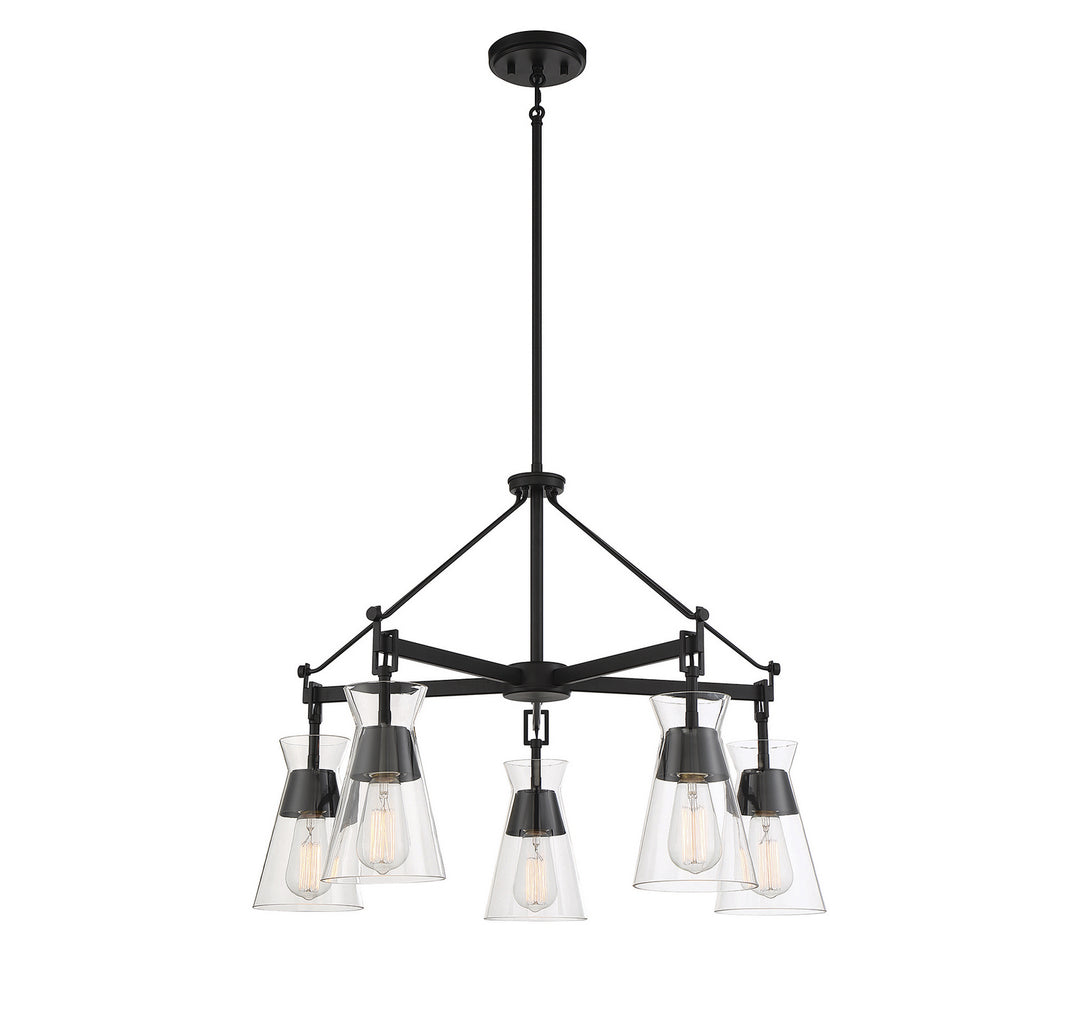 Savoy House Lakewood 1-1832-5-89 Chandelier Light - Matte Black