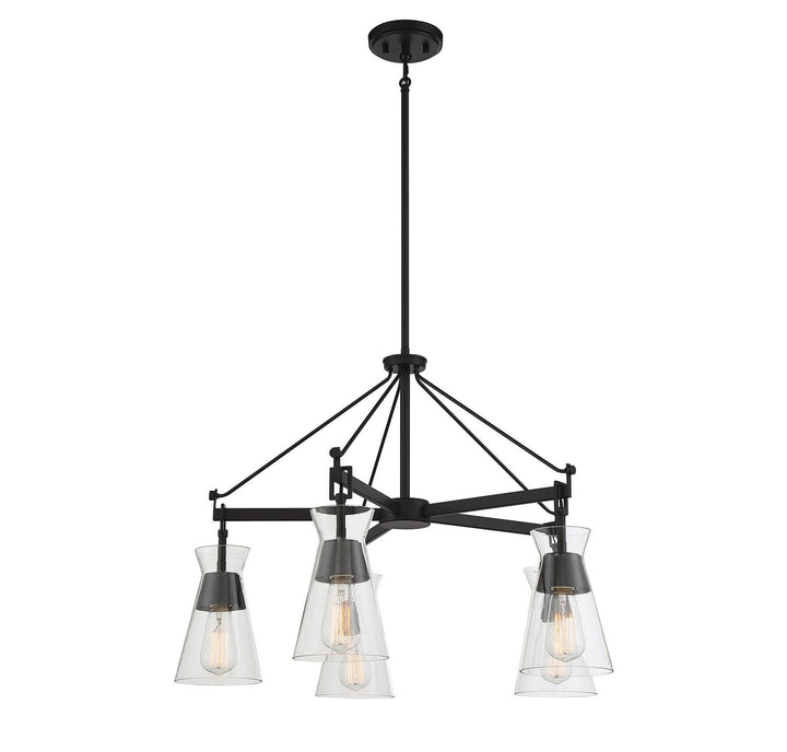 Savoy House Lakewood 1-1832-5-89 Chandelier Light - Matte Black