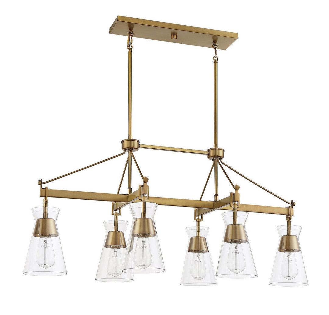Savoy House Lakewood 1-1833-6-322 Pendant Light - Warm Brass
