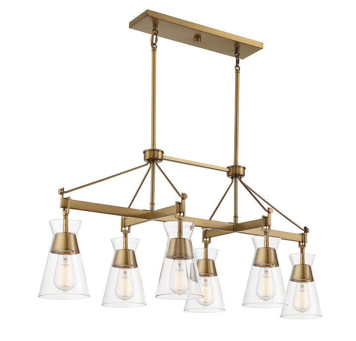 Savoy House Lakewood 1-1833-6-322 Pendant Light - Warm Brass