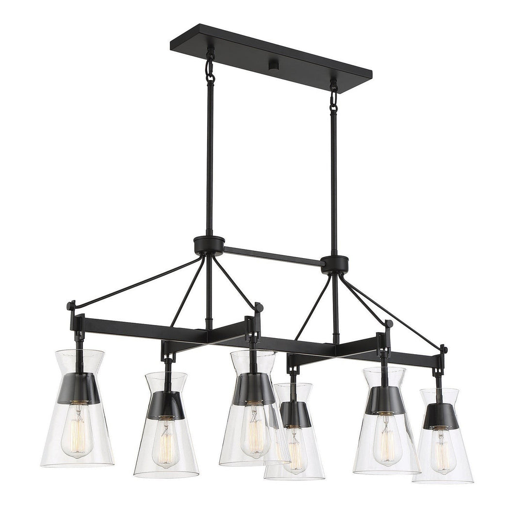 Savoy House Lakewood 1-1833-6-89 Pendant Light - Matte Black