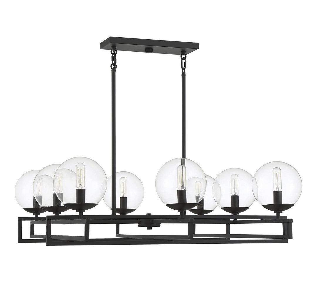 Savoy House Crosby 1-1861-8-89 Chandelier Light - Matte Black