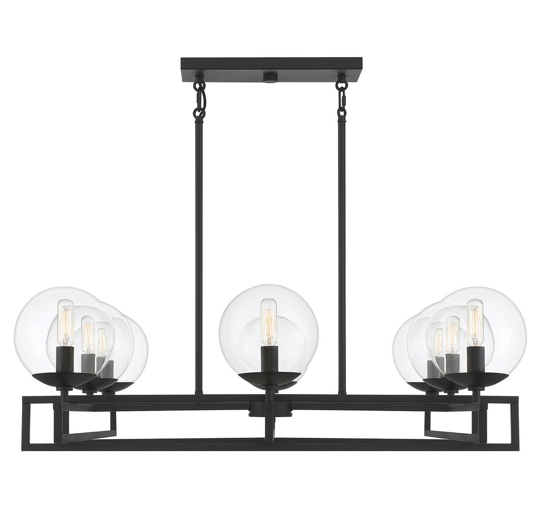 Savoy House Crosby 1-1861-8-89 Chandelier Light - Matte Black