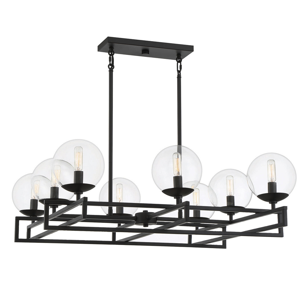 Savoy House Crosby 1-1861-8-89 Chandelier Light - Matte Black