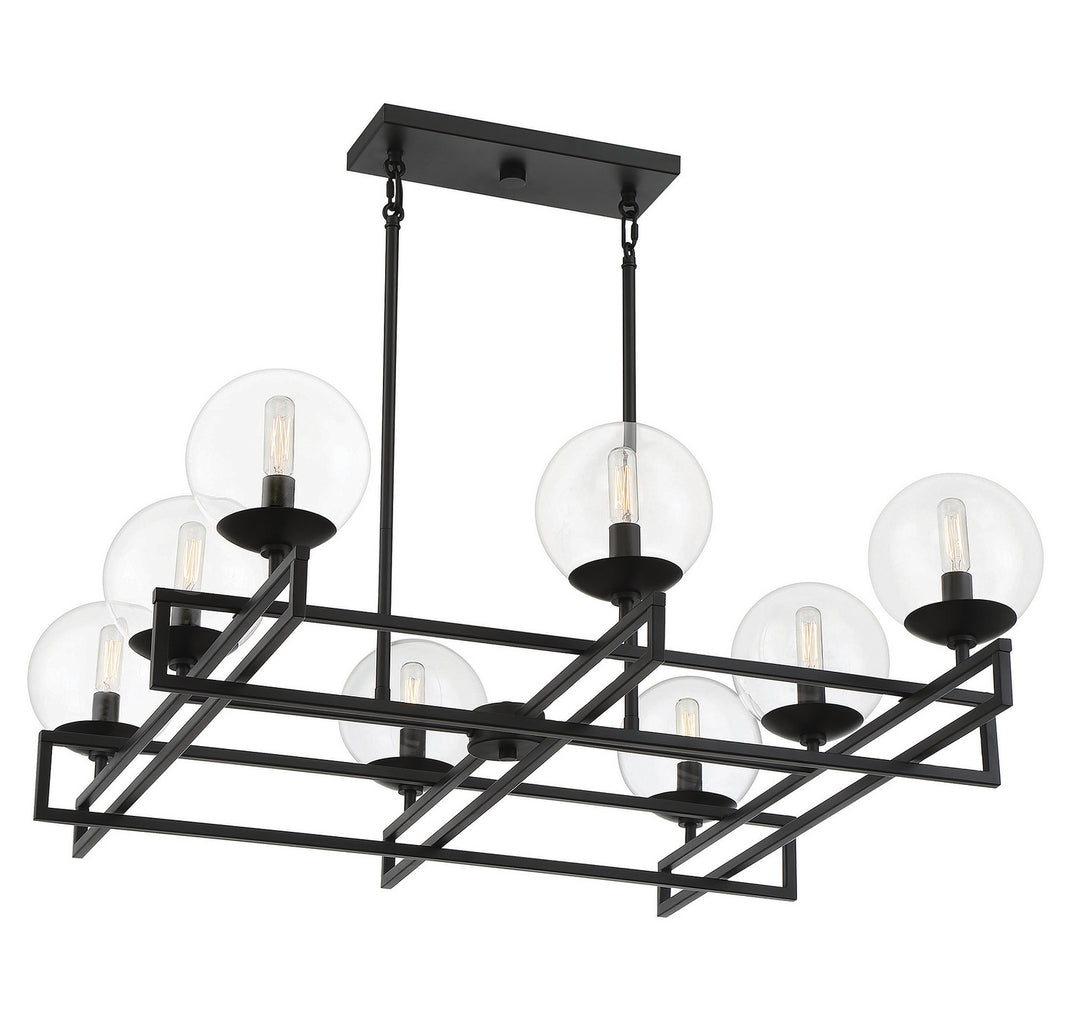 Savoy House Crosby 1-1861-8-89 Chandelier Light - Matte Black