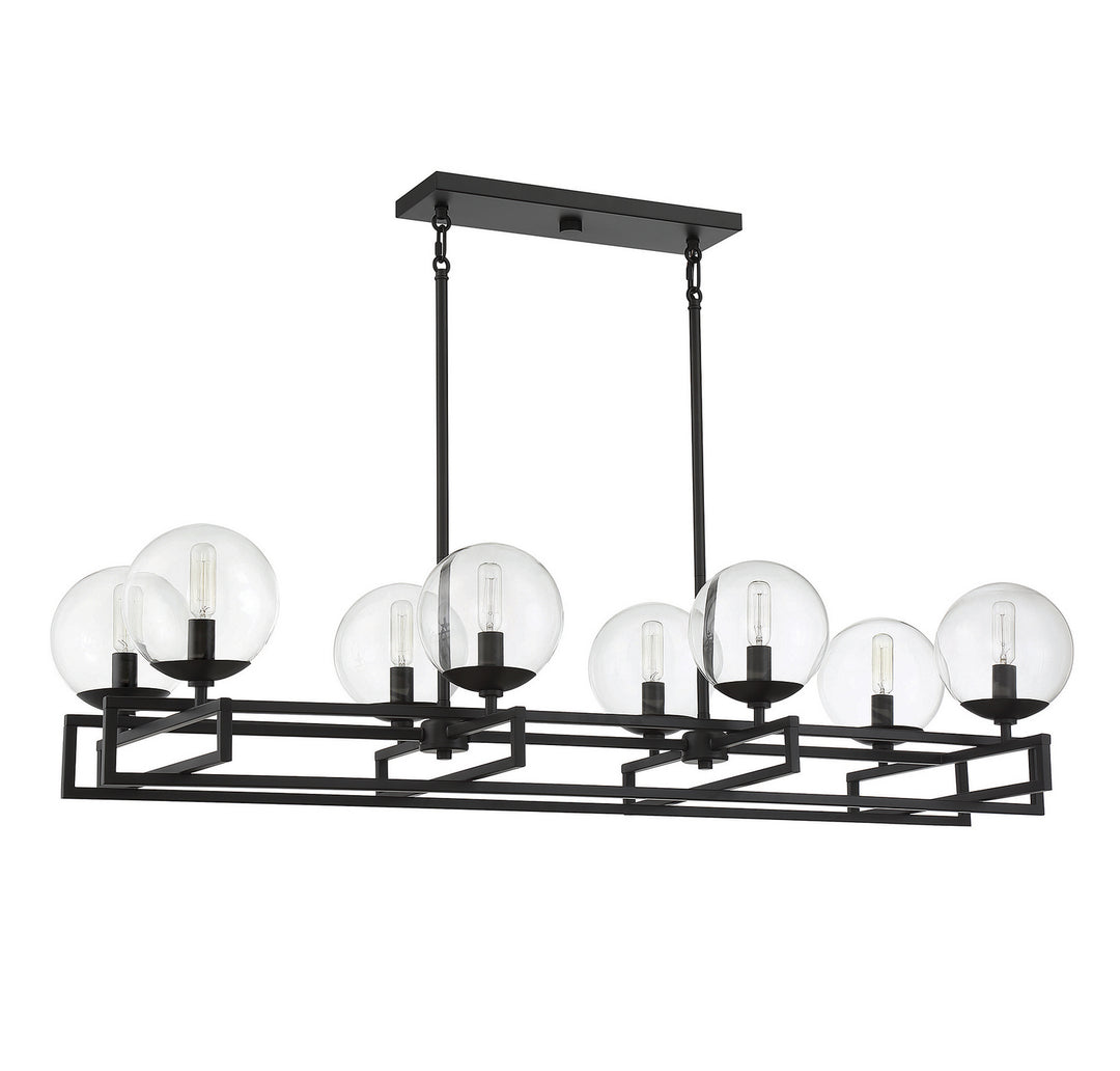 Savoy House Crosby 1-1862-8-89 Chandelier Light - Matte Black