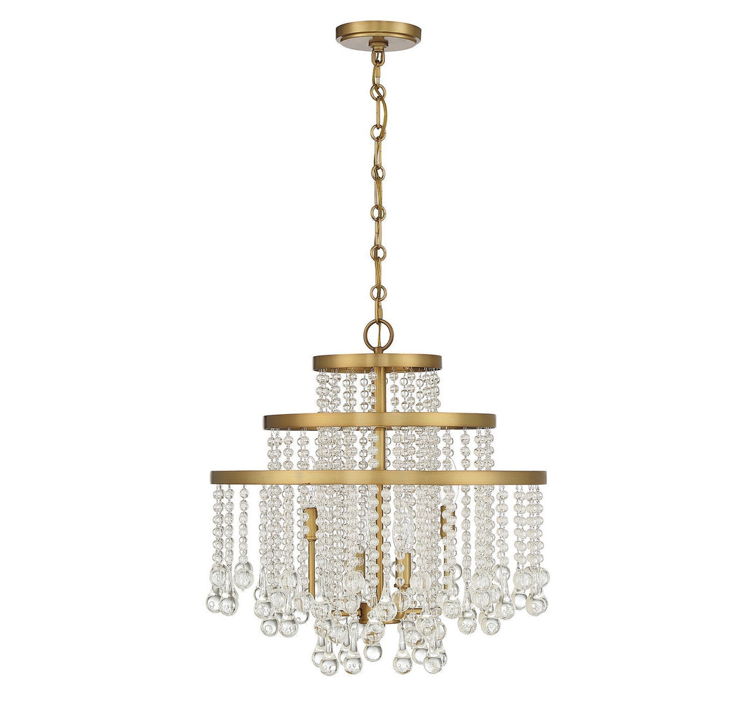 Savoy House Luna 1-1866-4-322 Chandelier Light - Warm Brass
