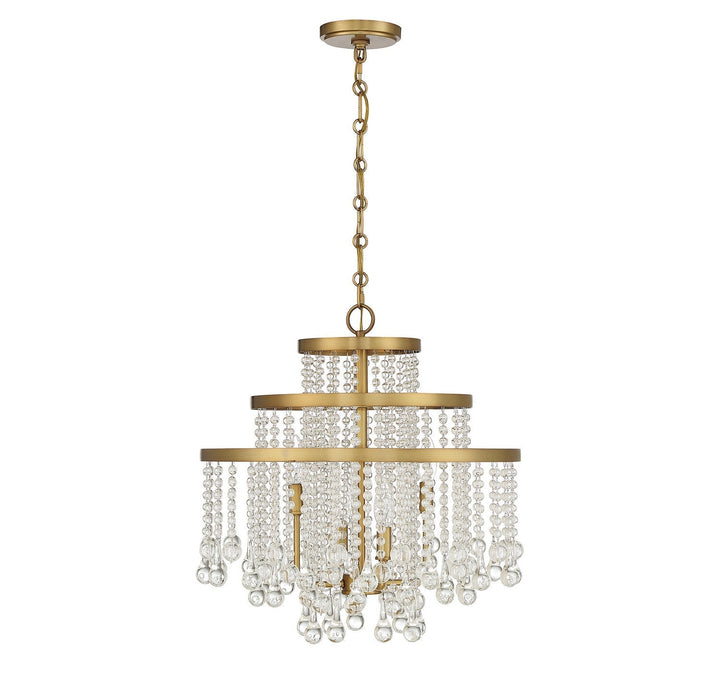 Savoy House Luna 1-1866-4-322 Chandelier Light - Warm Brass
