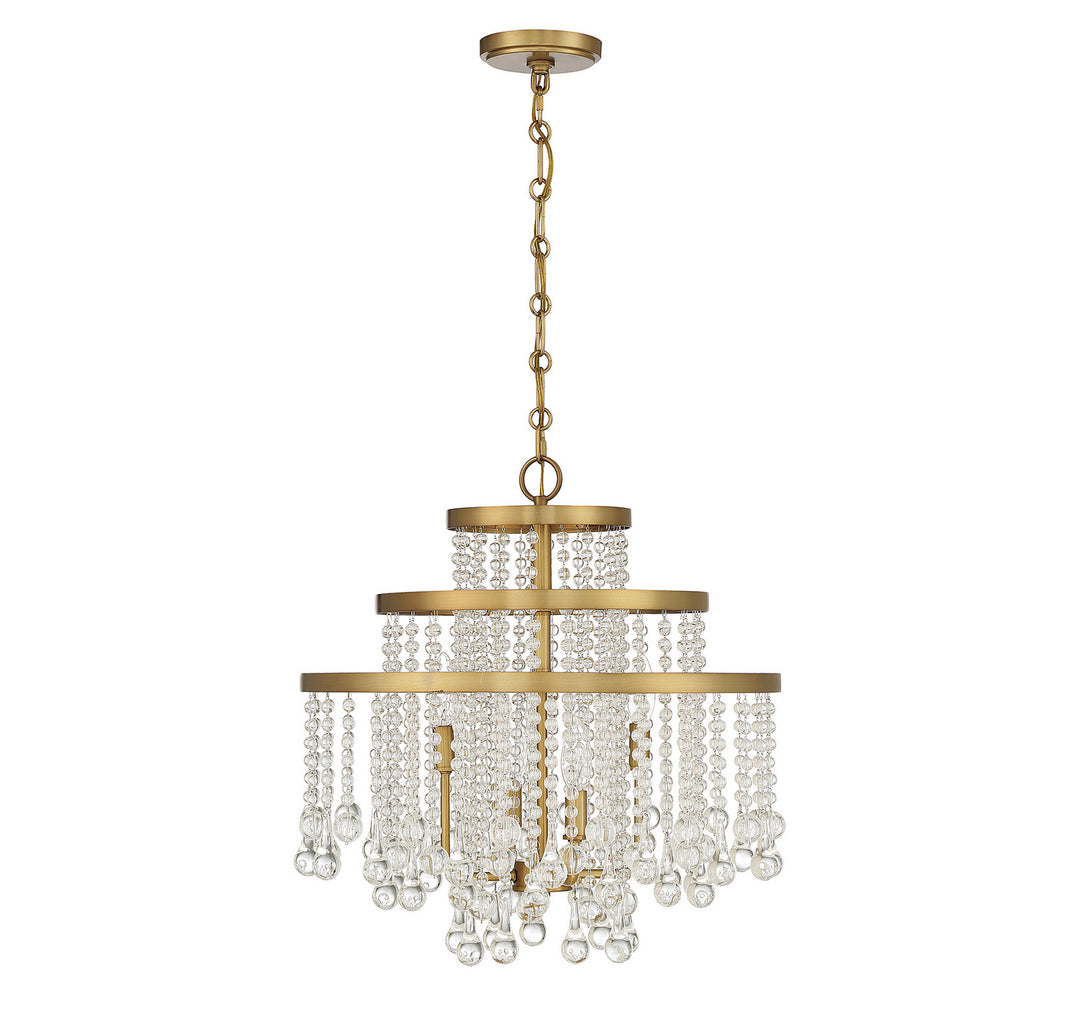 Savoy House Luna 1-1866-4-322 Chandelier Light - Warm Brass