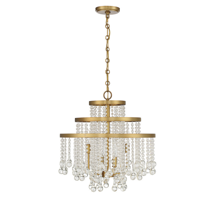 Savoy House Luna 1-1866-4-322 Chandelier Light - Warm Brass