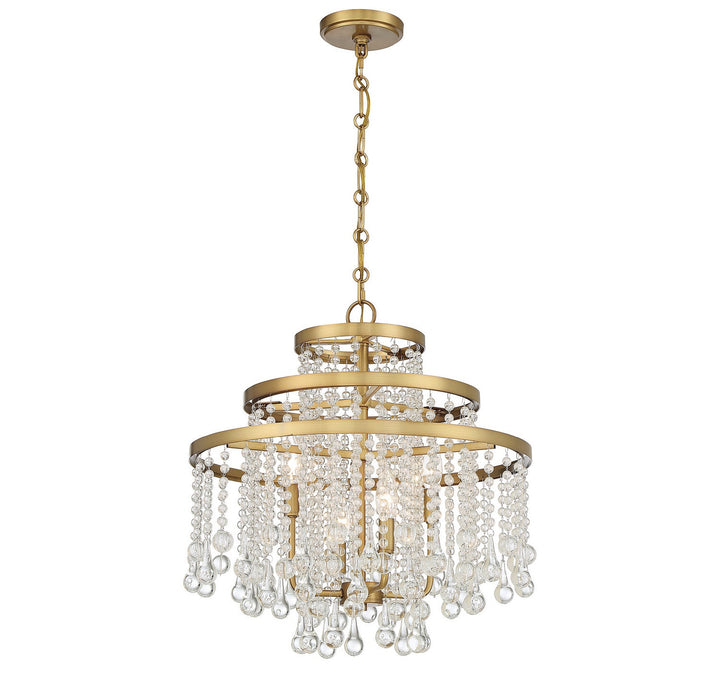 Savoy House Luna 1-1866-4-322 Chandelier Light - Warm Brass