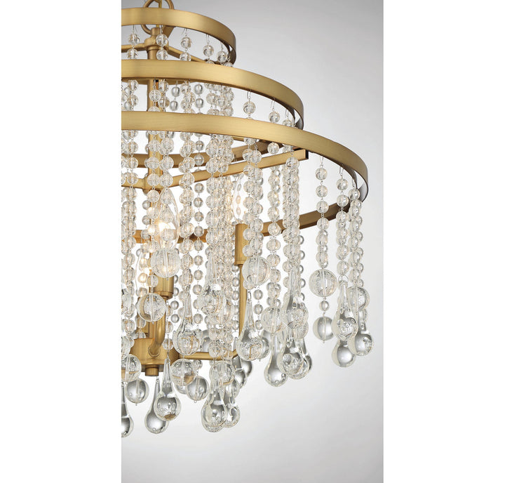 Savoy House Luna 1-1866-4-322 Chandelier Light - Warm Brass