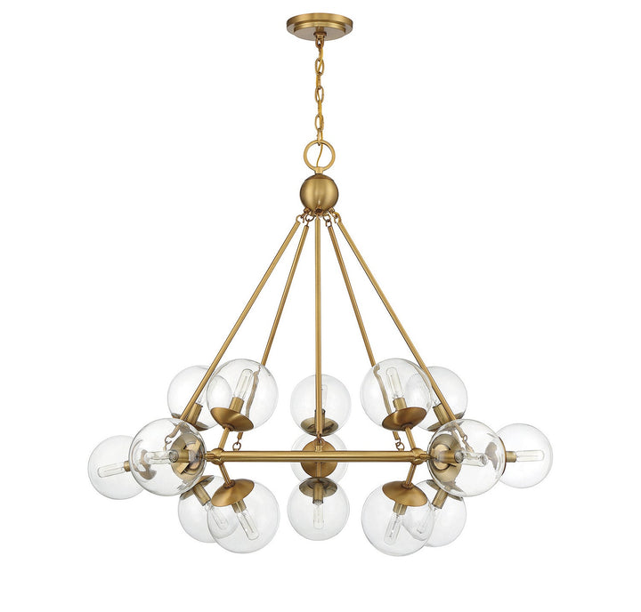 Savoy House Orion 1-1932-15-322 Chandelier Light - Warm Brass