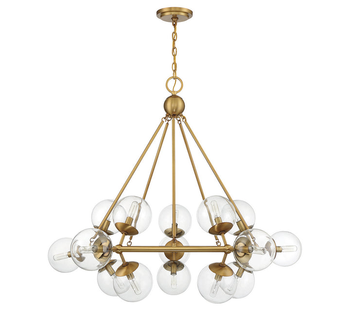 Savoy House Orion 1-1932-15-322 Chandelier Light - Warm Brass