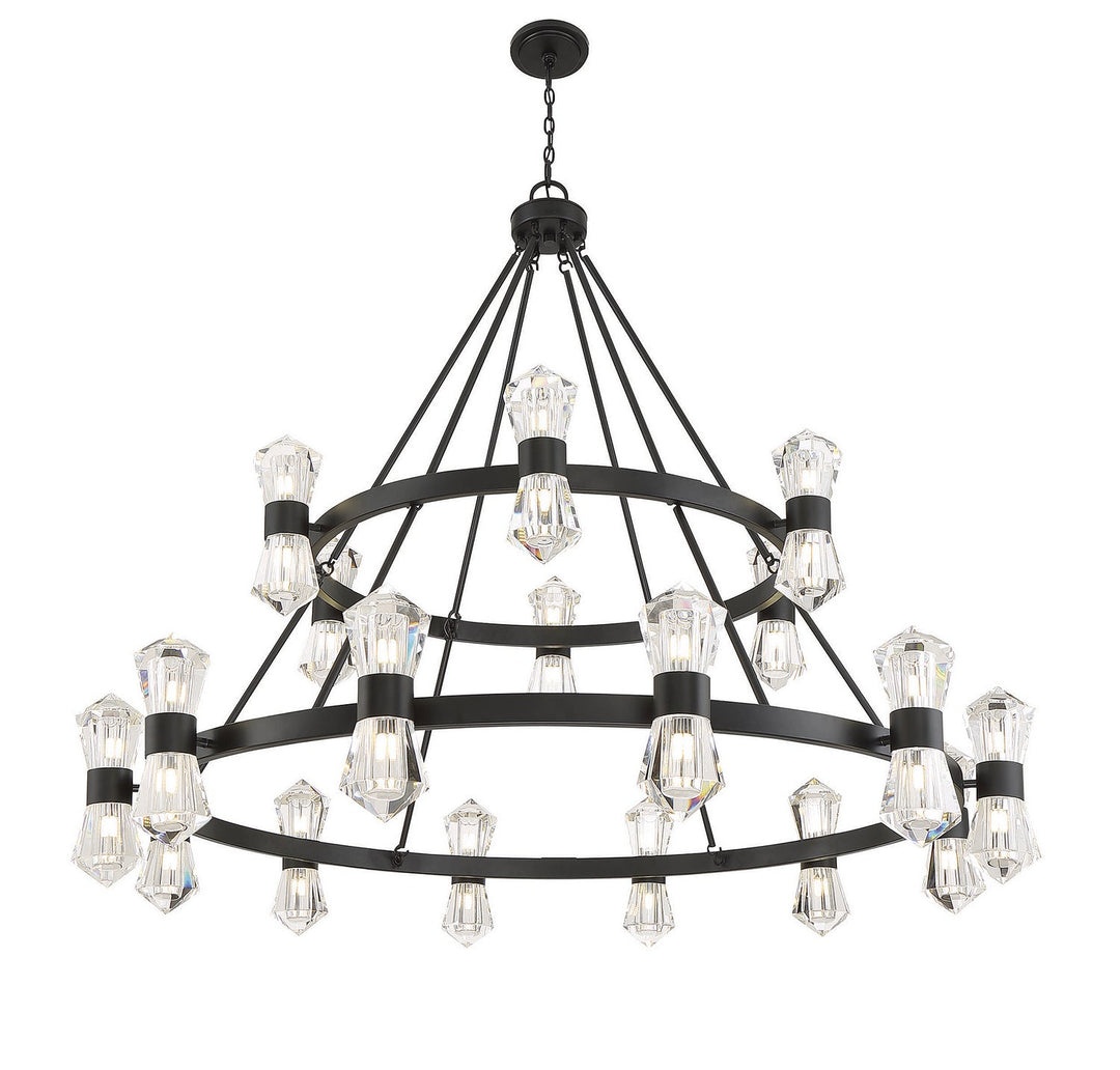 Savoy House Dryden 1-1938-36-89 Chandelier Light - Matte Black