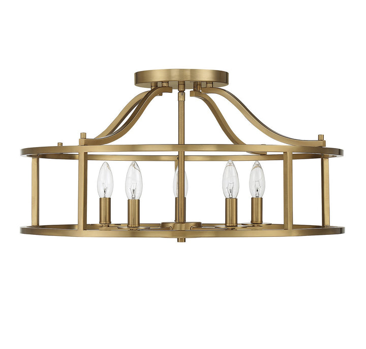 Savoy House Stockton 6-1679-5-322 Ceiling Light - Warm Brass