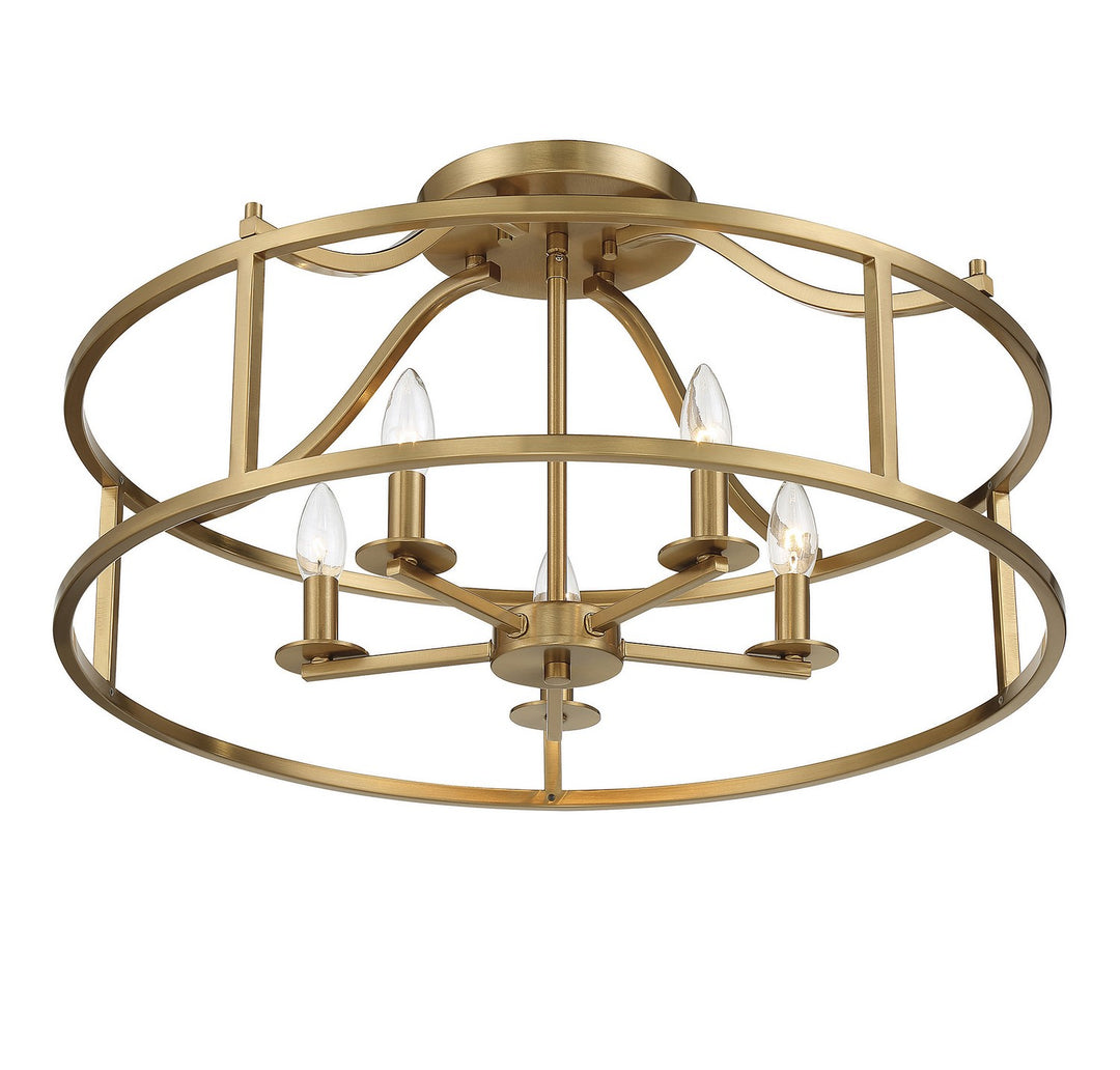 Savoy House Stockton 6-1679-5-322 Ceiling Light - Warm Brass