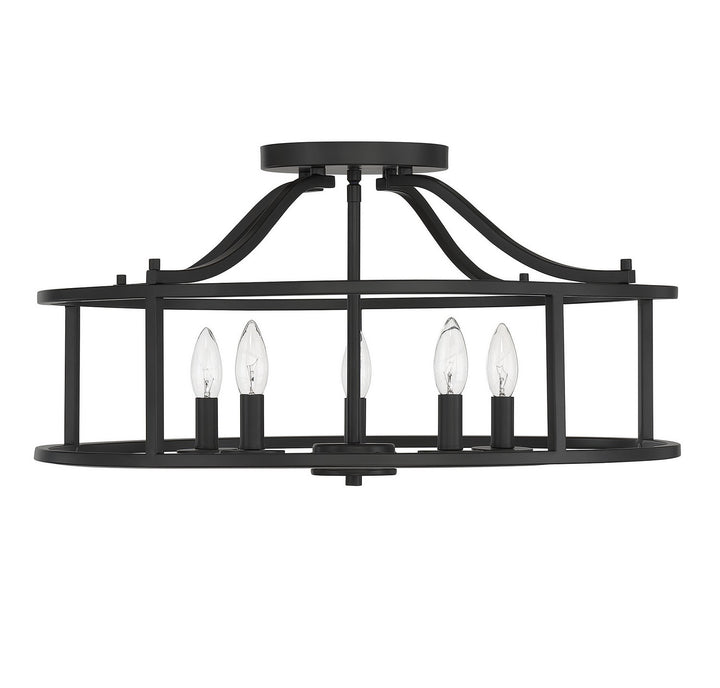 Savoy House Stockton 6-1679-5-89 Ceiling Light - Matte Black