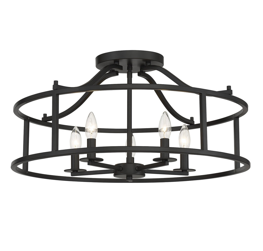 Savoy House Stockton 6-1679-5-89 Ceiling Light - Matte Black