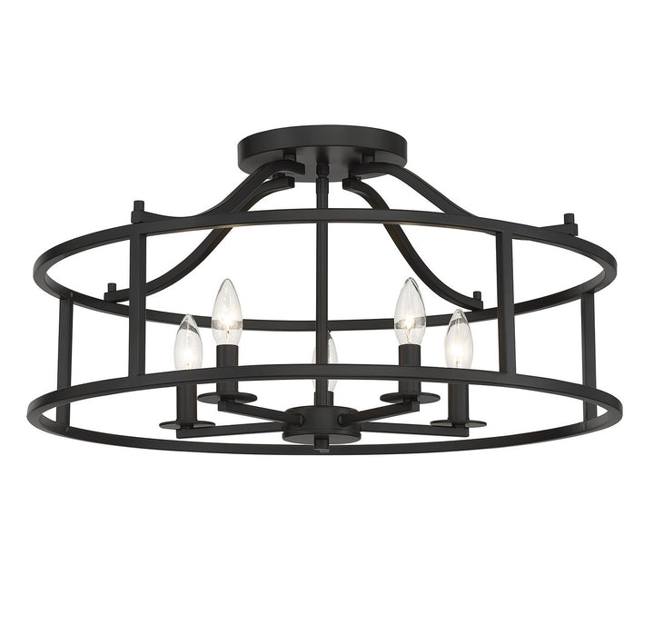 Savoy House Stockton 6-1679-5-89 Ceiling Light - Matte Black