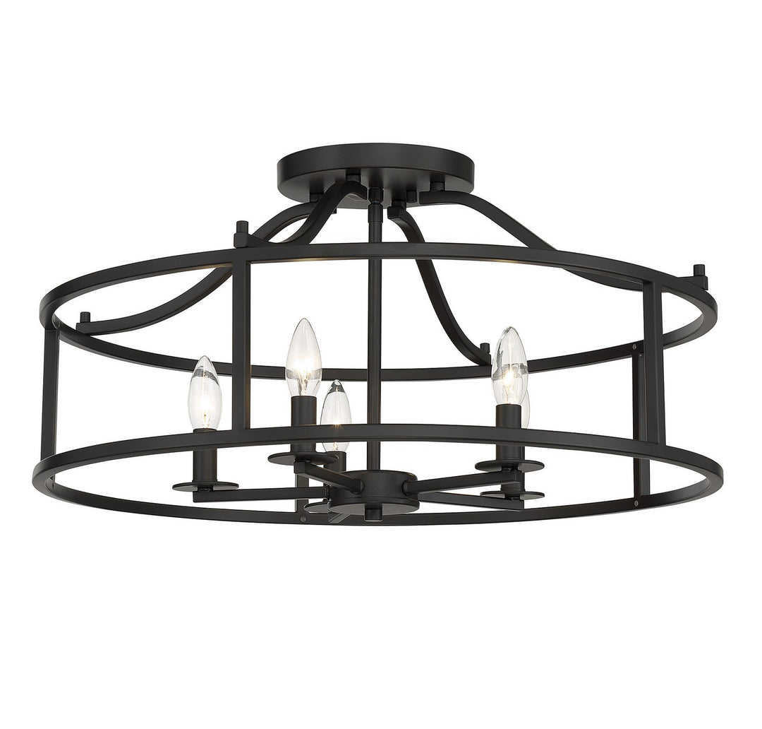 Savoy House Stockton 6-1679-5-89 Ceiling Light - Matte Black