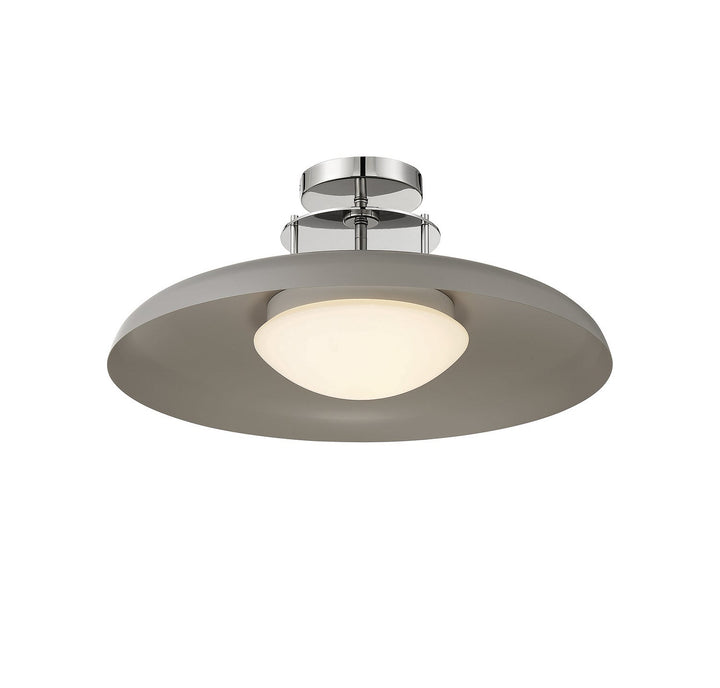 Savoy House Gavin 6-1685-1-175 Ceiling Light - Gray with Polished Nickel Accents