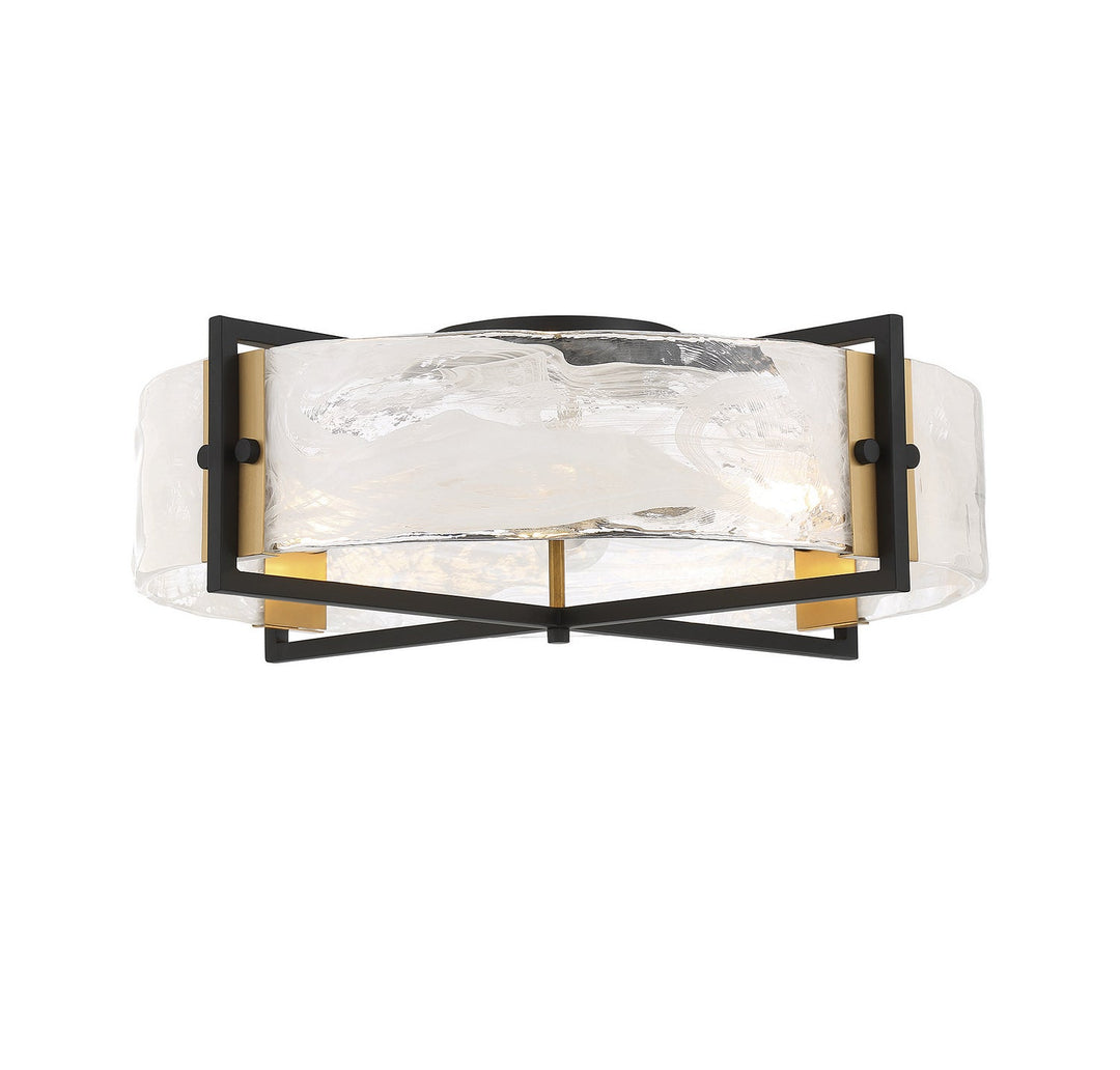 Savoy House Hayward 6-1695-4-143 Ceiling Light - Matte Black with Warm Brass Accents