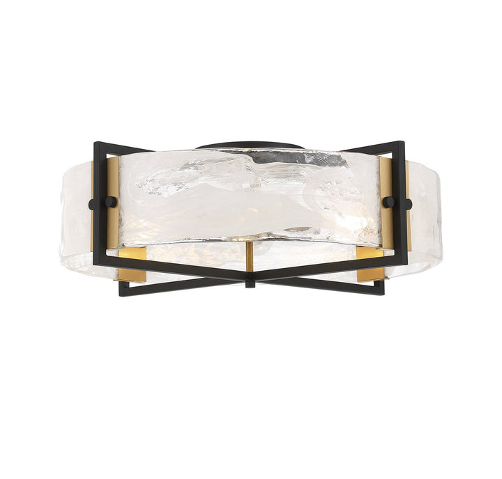 Savoy House Hayward 6-1695-4-143 Ceiling Light - Matte Black with Warm Brass Accents
