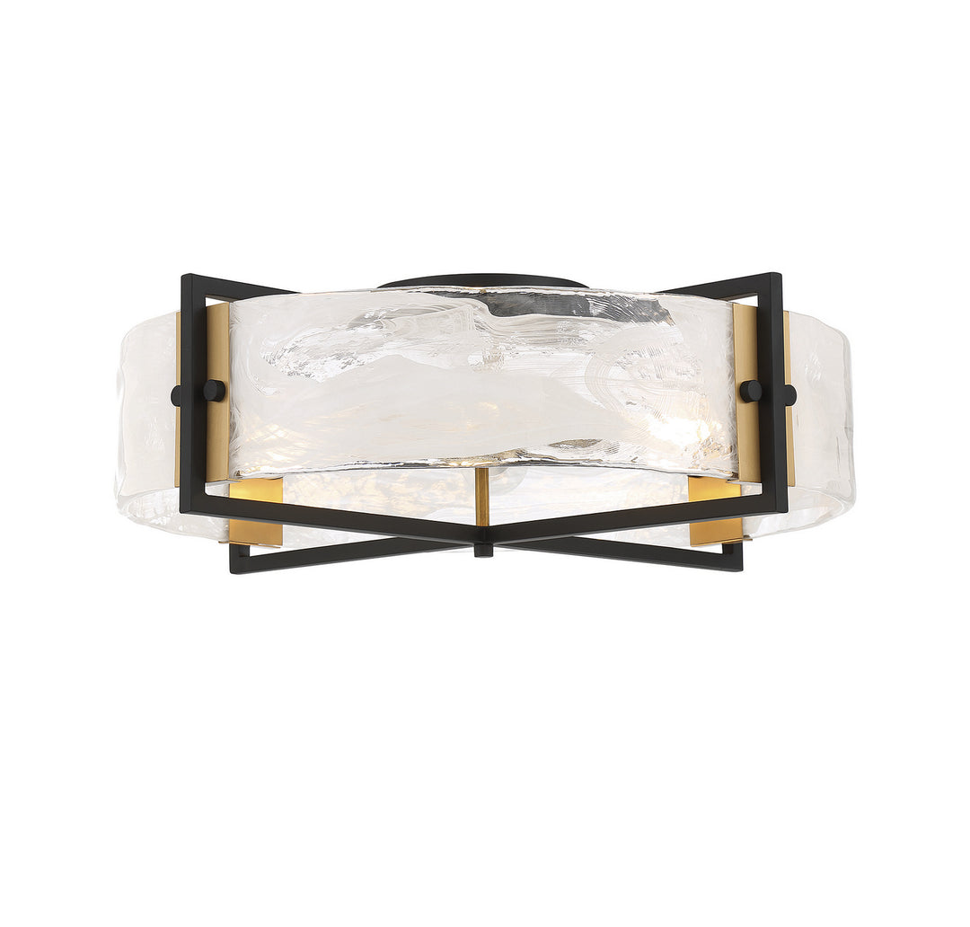 Savoy House Hayward 6-1695-4-143 Ceiling Light - Matte Black with Warm Brass Accents