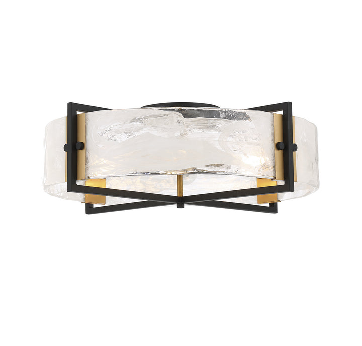 Savoy House Hayward 6-1695-4-143 Ceiling Light - Matte Black with Warm Brass Accents
