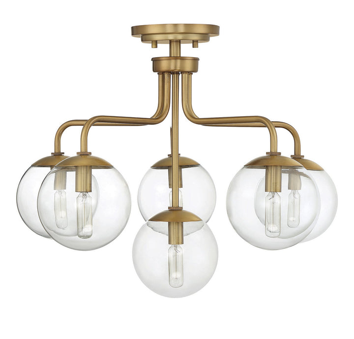 Savoy House Marco 6-1951-6-322 Ceiling Light - Warm Brass