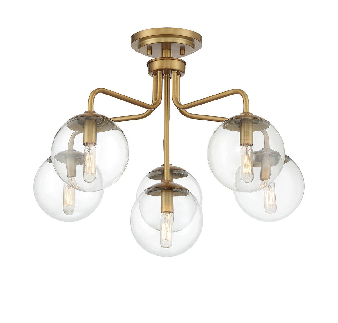Savoy House Marco 6-1951-6-322 Ceiling Light - Warm Brass