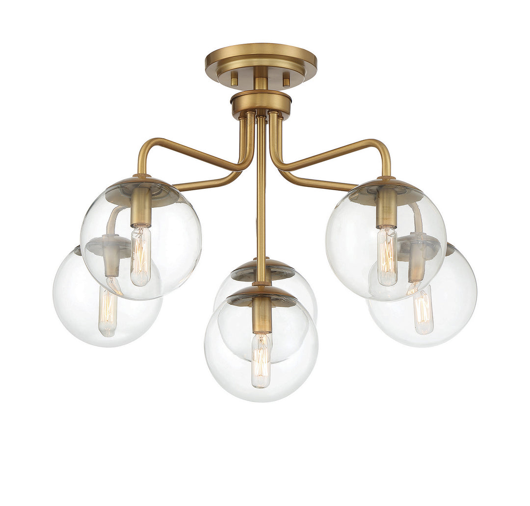 Savoy House Marco 6-1951-6-322 Ceiling Light - Warm Brass