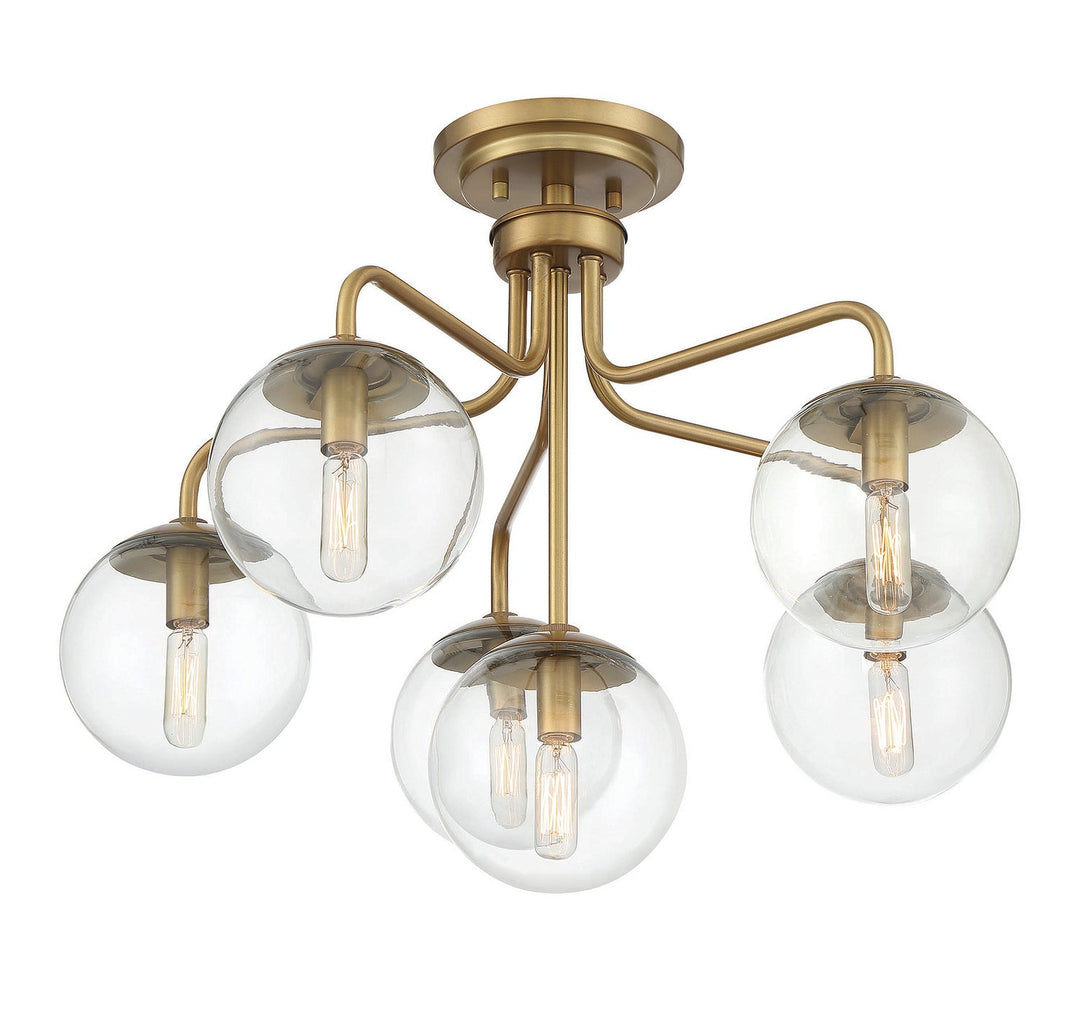Savoy House Marco 6-1951-6-322 Ceiling Light - Warm Brass