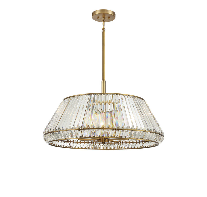 Savoy House Pyramid 7-1610-6-322 Pendant Light - Warm Brass