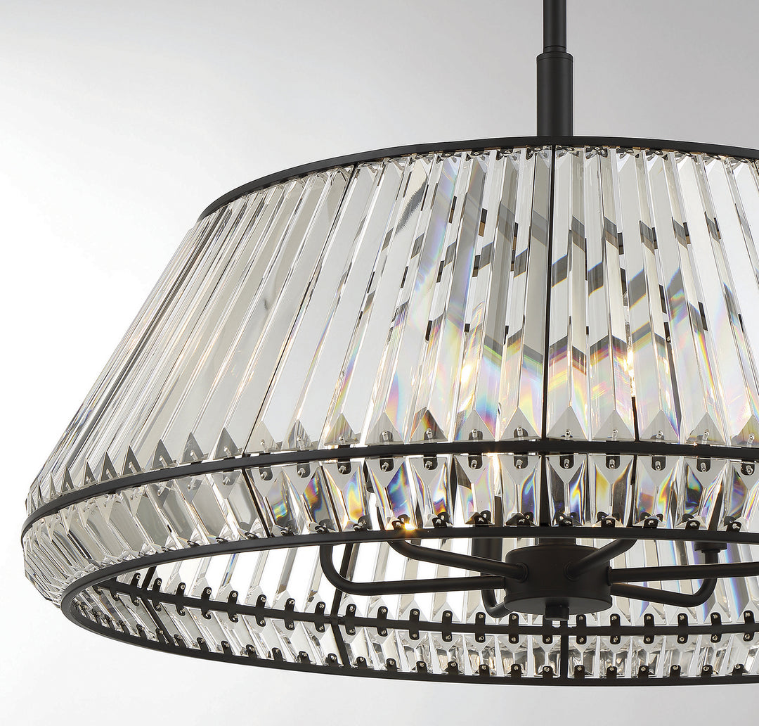 Savoy House Pyramid 7-1610-6-89 Pendant Light - Matte Black