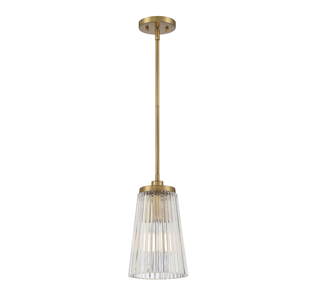 Savoy House Chantilly 7-1742-1-322 Pendant Light - Warm Brass